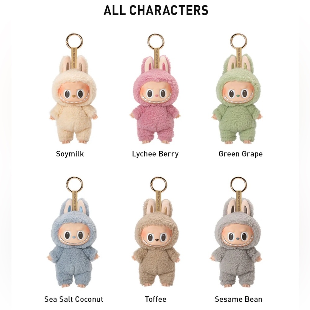 AUTHENTIC The Monsters Labubu Macaron Vinyl Face - Soymilk - Picture 6 of 6